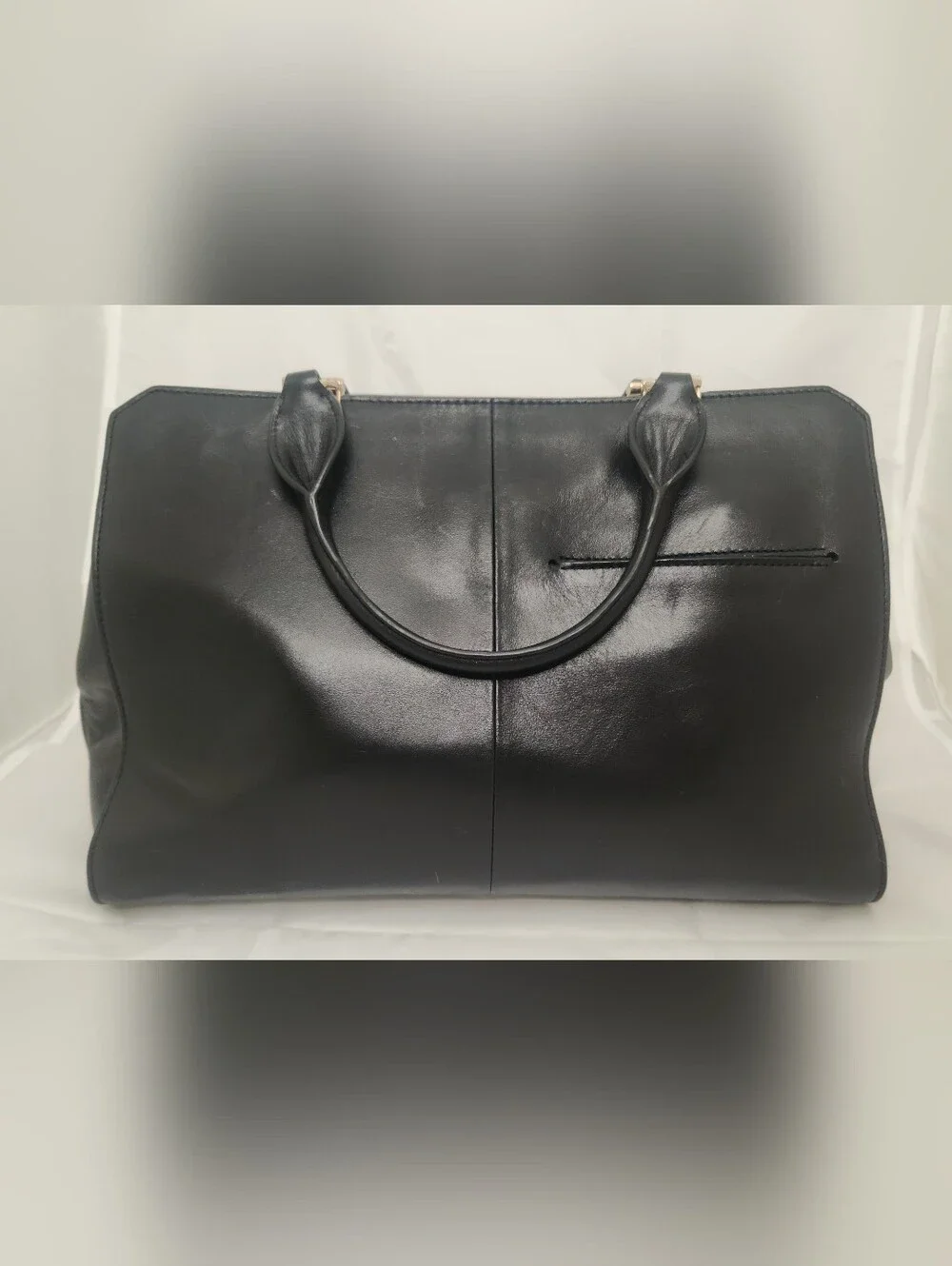 Coach Vintage Margot Carryall Large Black Leather Satchel GORGEOUS INTERIOR!!!!!